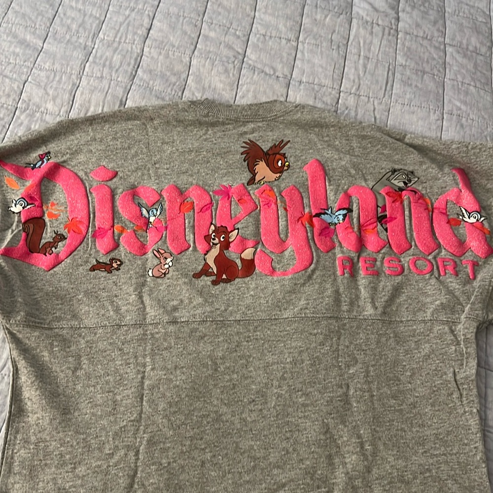 Disney Gray and Pink Long Sleeve Tee